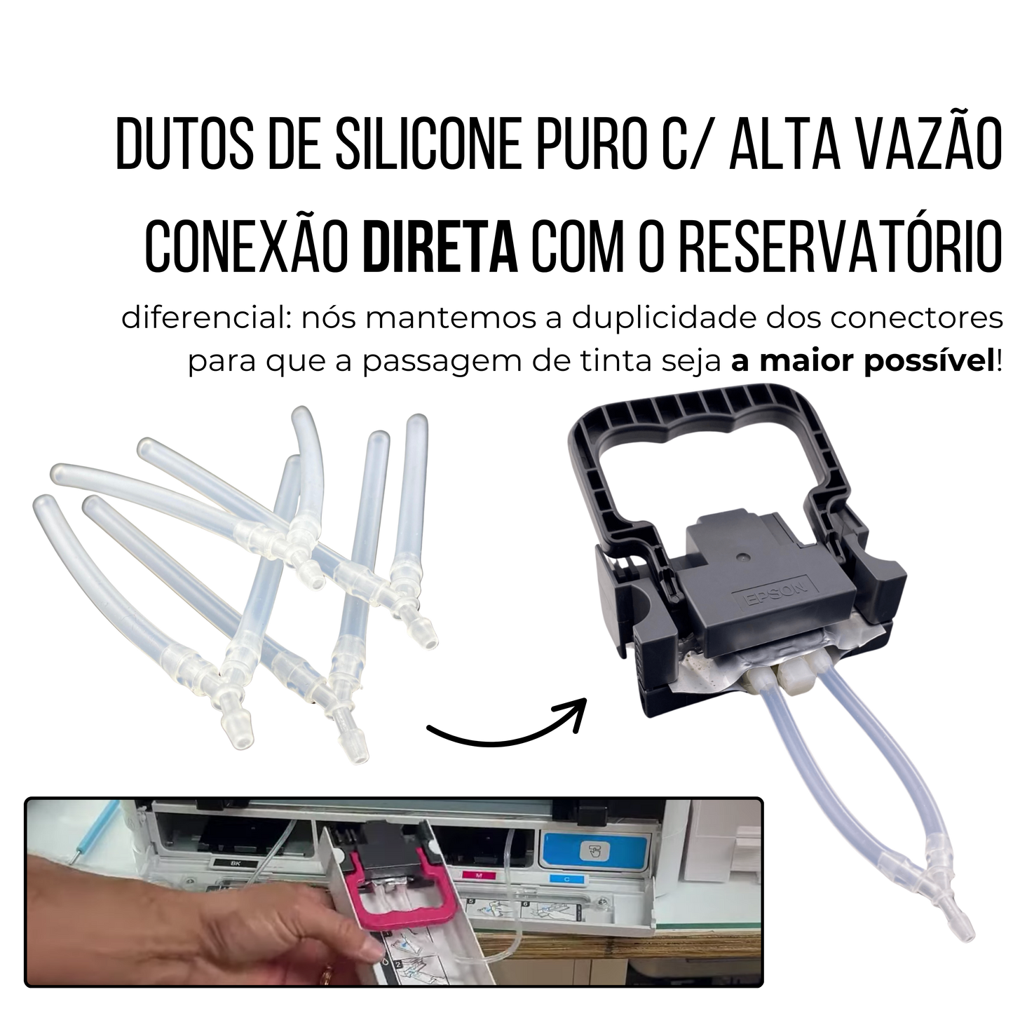 Impressora Epson WorkForce WF-C5810 Com Bulk-Ink Instalado | Preparação Ink