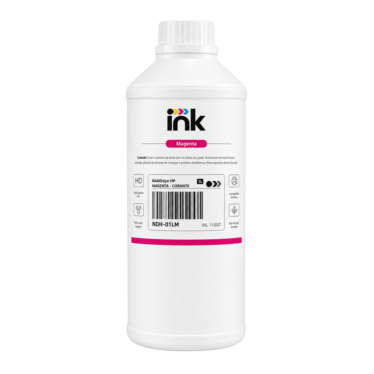 Tinta Corante Ink para Hp — 100ml, 250ml e 1L