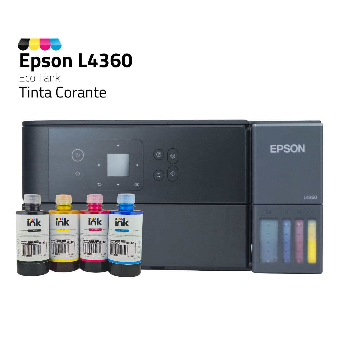 Impressora Epson Ecotank L4360 C/ Tinta Corante | Preparação Ink