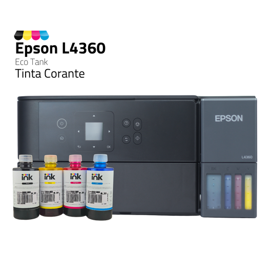Impressora Epson Ecotank L4360 C/ Tinta Corante | Preparação Ink