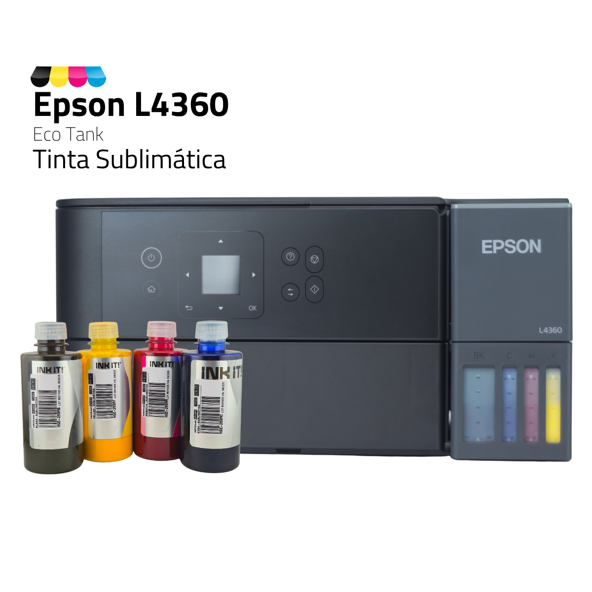 Impressora Epson Ecotank L4360 C/ Tinta Sublimática | Preparação Ink