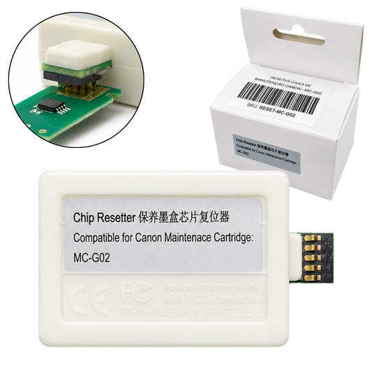 Reseter de Chip MC-G02 Para Caixa de Manutenção Canon G2160 / G3160 / G3260