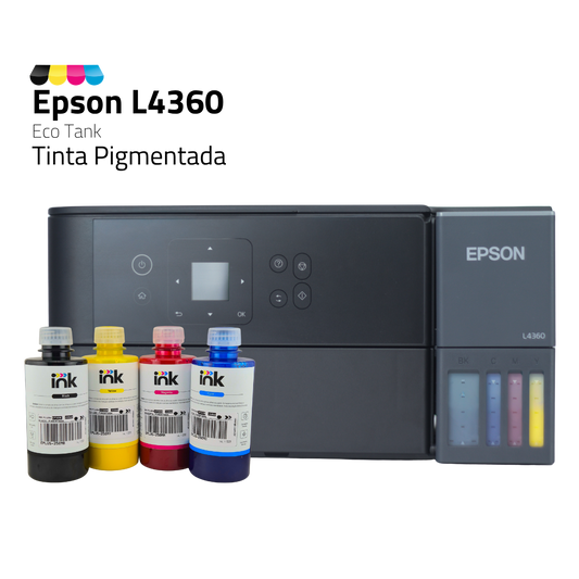 Impressora Epson Ecotank L4360 C/ Tinta Pigmentada | Preparação Ink