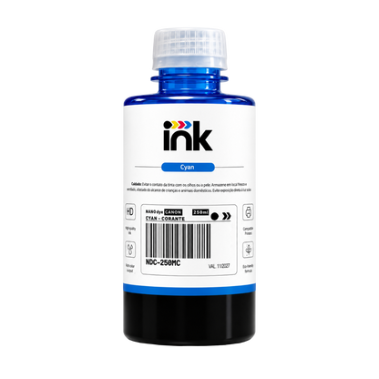 Tinta Corante Ink para Canon — 100ml, 250ml e 1L