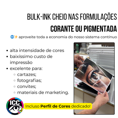 Impressora Epson WorkForce WF-C5810 Com Bulk-Ink Instalado | Preparação Ink