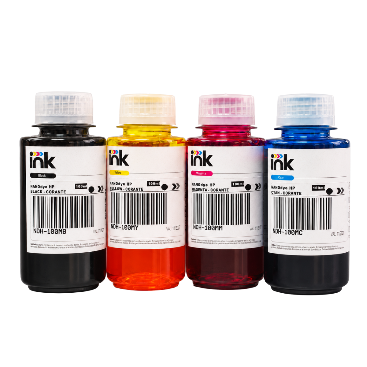 Tinta Corante Ink para Hp — 100ml, 250ml e 1L