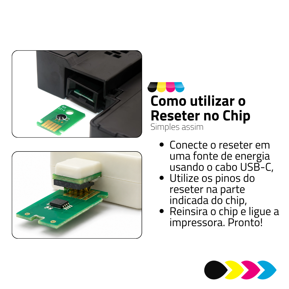 Reseter de Chip MC-G02 Para Caixa de Manutenção Canon G2160 / G3160 / G3260