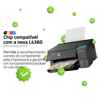 Chip De Caixa De Manutenção Epson T04D1 L4360 L4150 M1120 L4260 L14150 M2140 L4160 L5190 M2170
