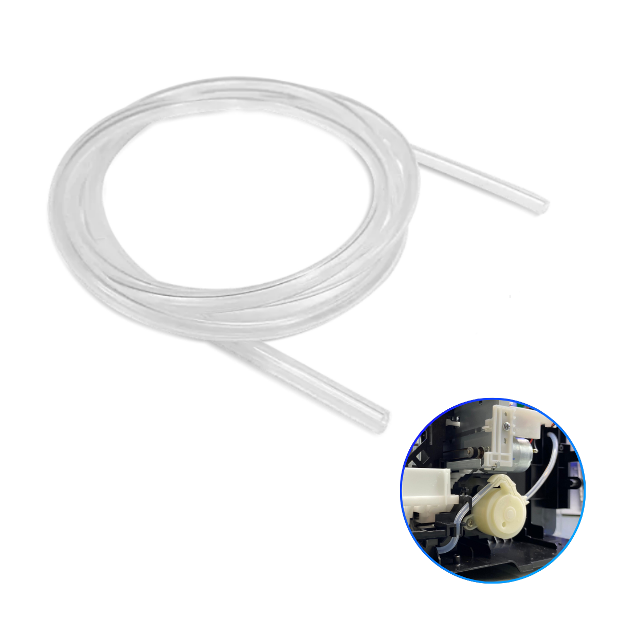 KIT MANGUEIRA DE SILICONE PURO DE ALTA VAZÃO PARA SISTEMA DE LIMPEZA EPSON (3 x UNIDADES | 50CM )