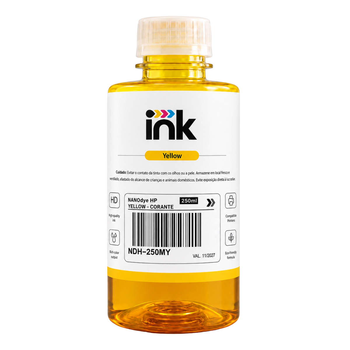 Tinta Corante Ink para Hp — 100ml, 250ml e 1L