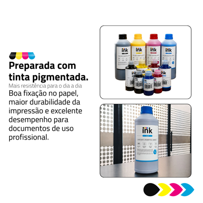 Impressora Epson Workforce Enterprise AM-C400 C/ Tinta Pigmentada | Preparação Ink