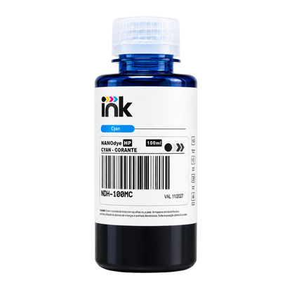 Tinta Corante Ink para Hp — 100ml, 250ml e 1L