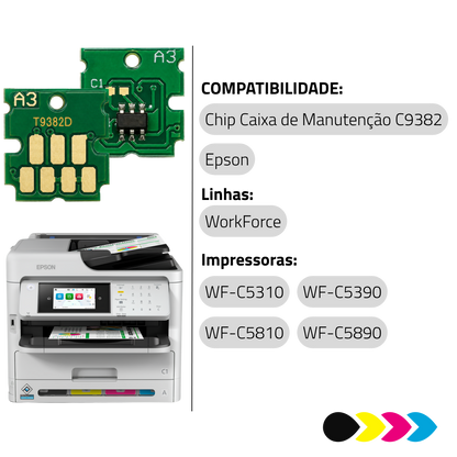 Reseter Para Caixa de Manutenção C9382 Epson WF-C5310 / WF-C5390