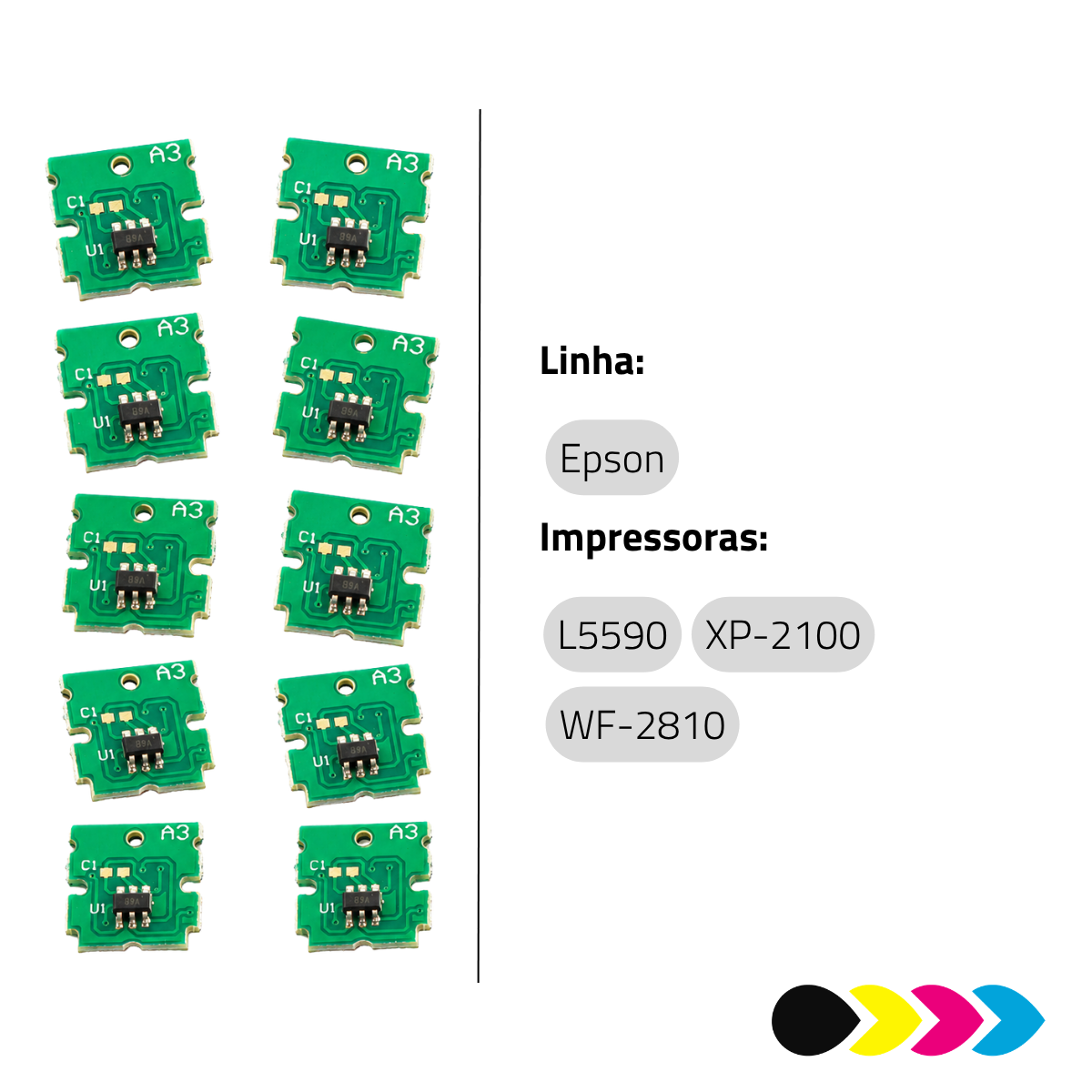 Chip Caixa de Manutenção PN-C9344 Para Epson XP2100 XP3100 XP4100 WF2810 WF2830 WF2850 L5590