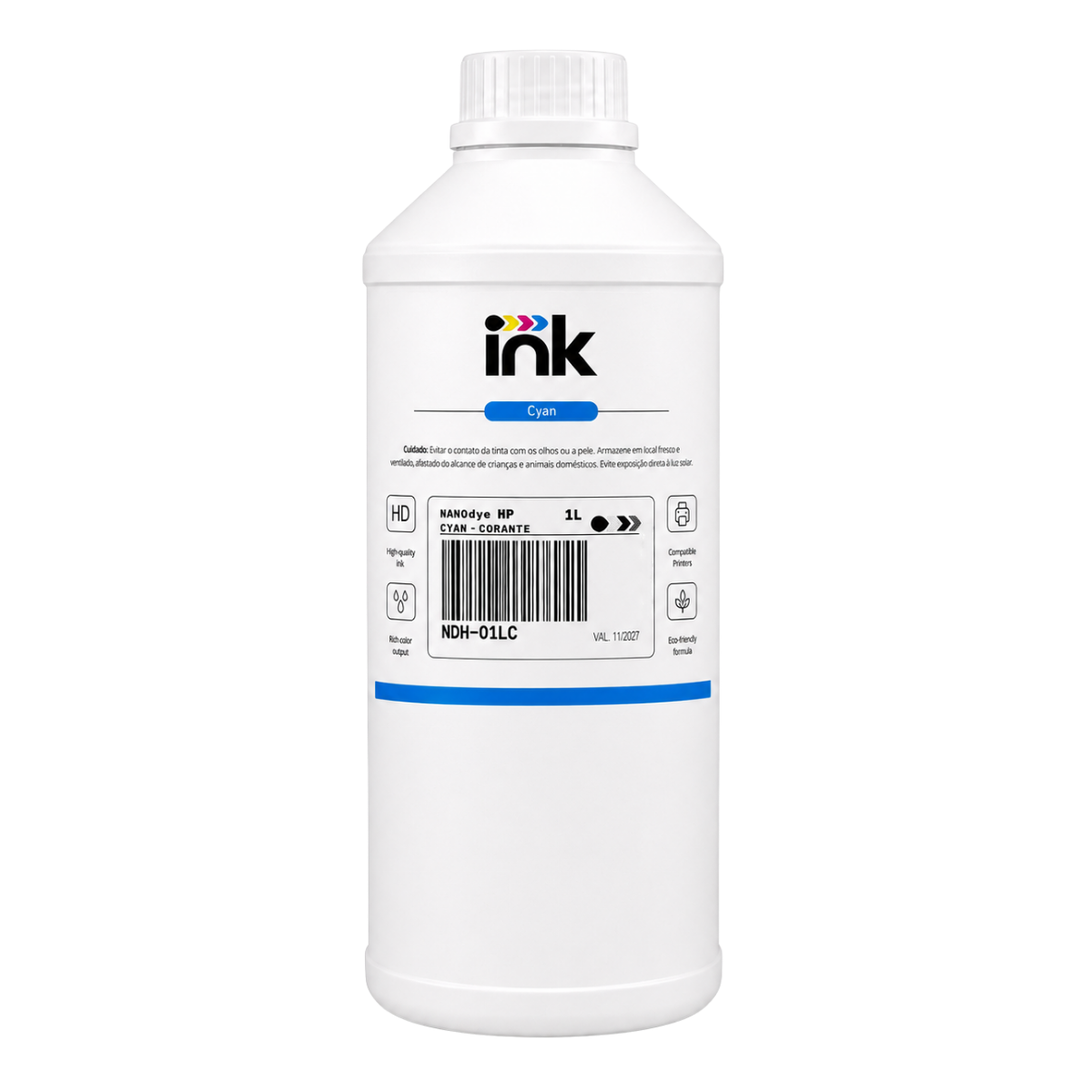 Tinta Corante Ink para Hp — 100ml, 250ml e 1L
