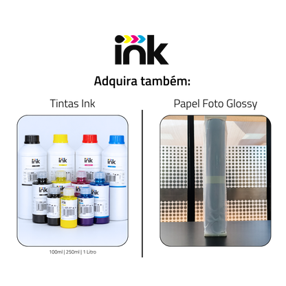 Rolo Filme Adesivo Vinil Branco Matte para Tinta Pigmentada Ink 135g DER 4 610mm x 10m – Plotters T3170 / T3475 / TC-20