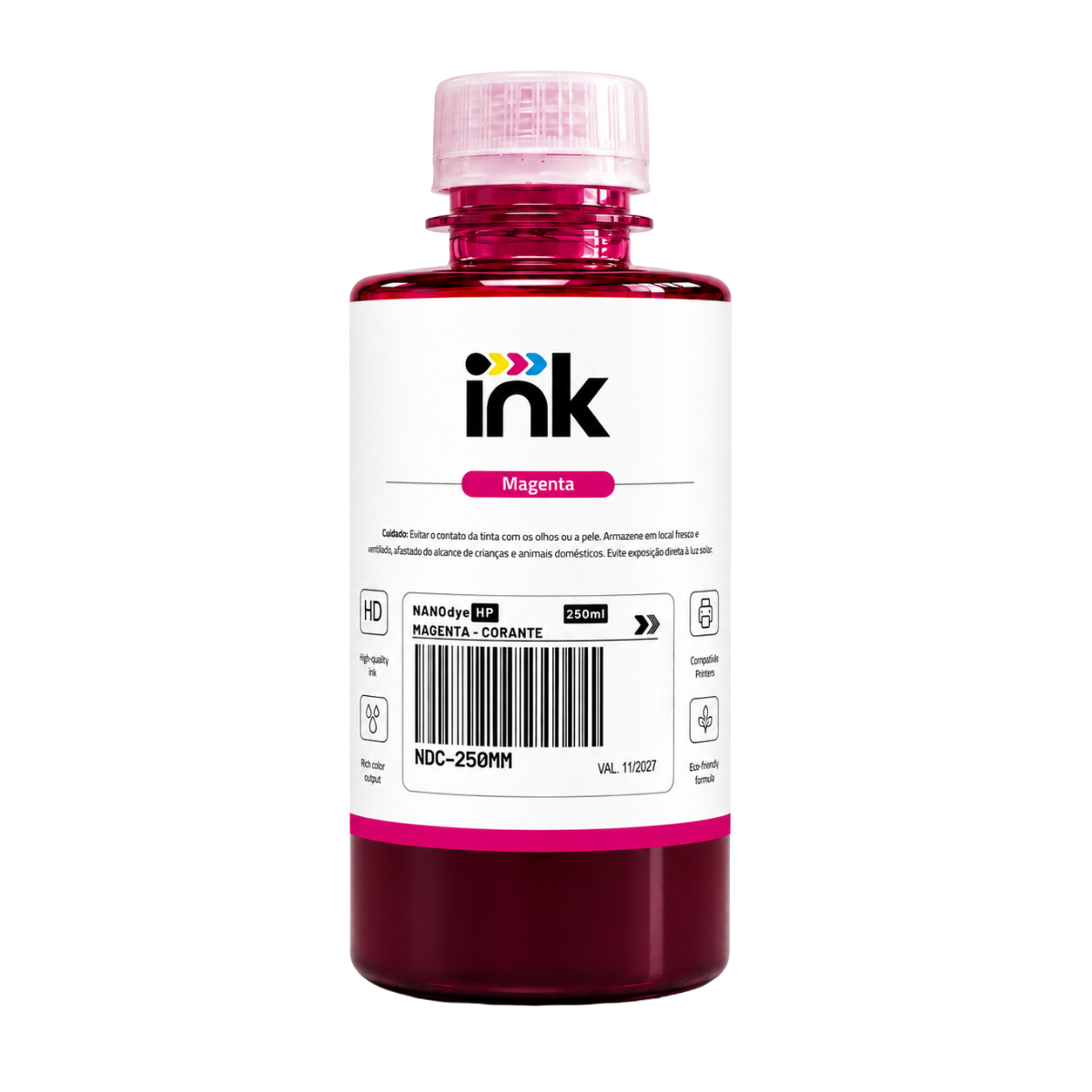 Tinta Corante Ink para Hp — 100ml, 250ml e 1L