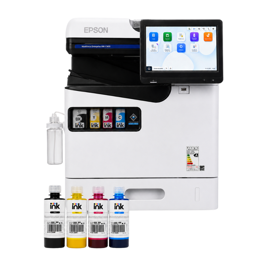 Impressora Epson Workforce Enterprise AM-C400 C/ Tinta Pigmentada | Preparação Ink