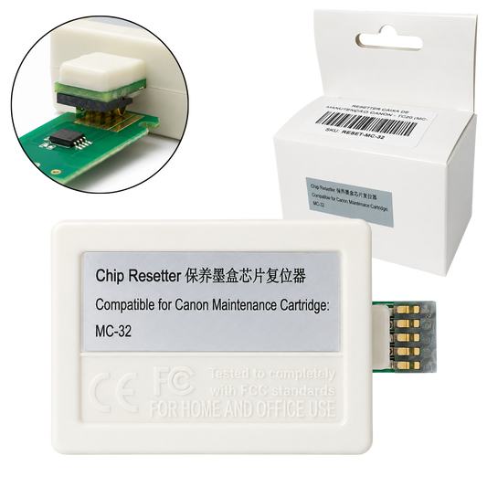 Reseter de Chip MC-32 Para Caixa de Manutenção Canon TC-20 / TC-5200