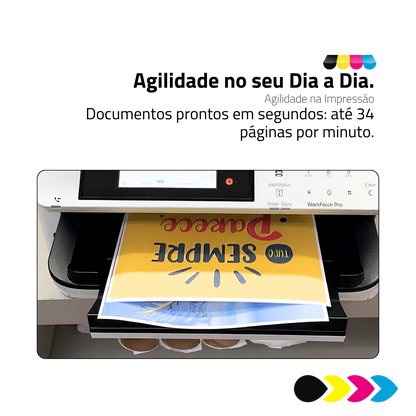 Impressora Epson Workforce WF-C5810 C/ Tinta Corante | Preparação Ink