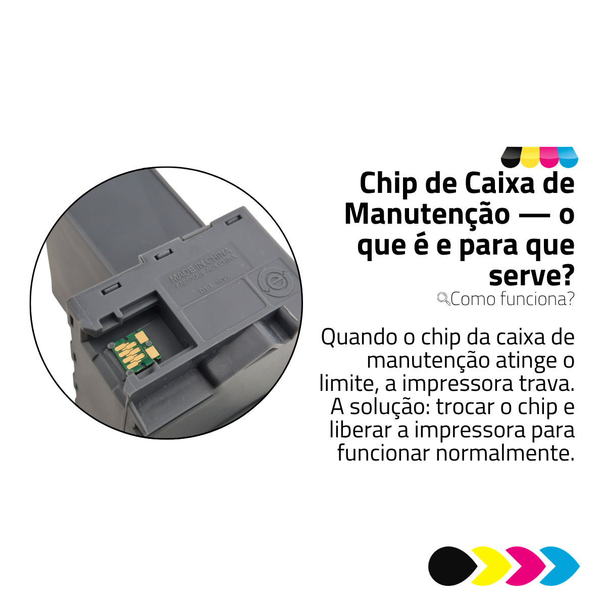 Chip De Caixa De Manutenção Epson T04D1 L4360 L4150 M1120 L4260 L14150 M2140 L4160 L5190 M2170