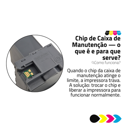 Chip De Caixa De Manutenção Epson T04D1 L4360 L4150 M1120 L4260 L14150 M2140 L4160 L5190 M2170