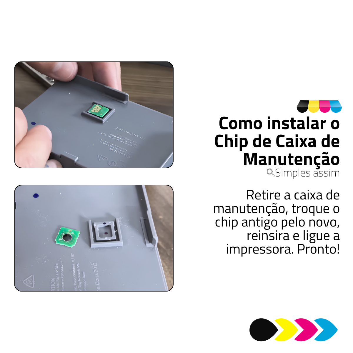 Chip De Caixa De Manutenção Epson T04D1 L4360 L4150 M1120 L4260 L14150 M2140 L4160 L5190 M2170