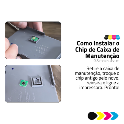 Chip De Caixa De Manutenção Epson T04D1 L4360 L4150 M1120 L4260 L14150 M2140 L4160 L5190 M2170