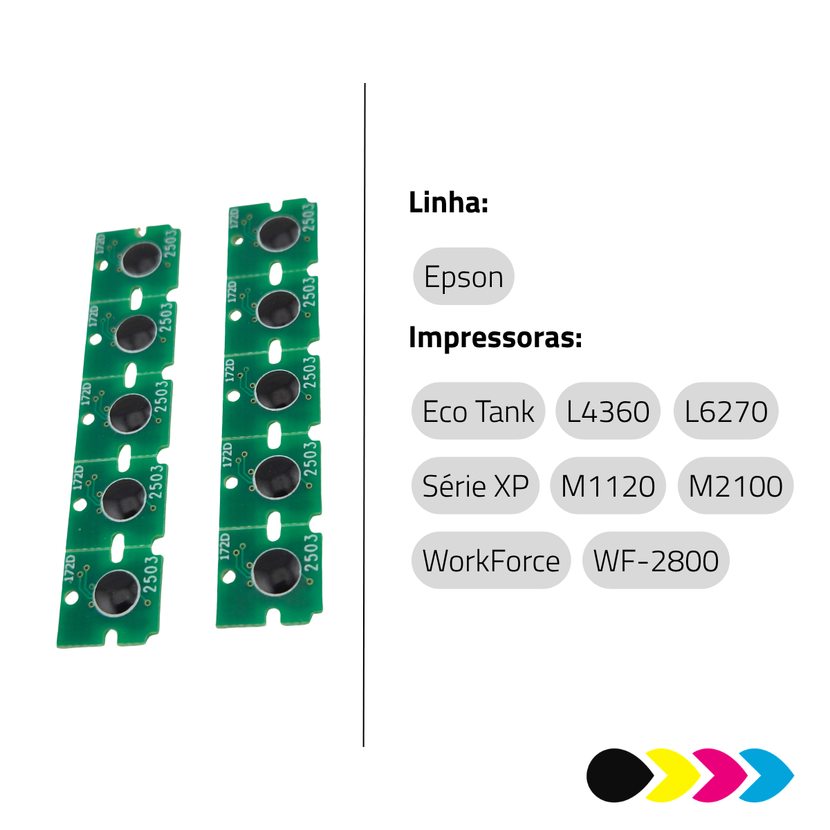 Chip De Caixa De Manutenção Epson T04D1 L4360 L4150 M1120 L4260 L14150 M2140 L4160 L5190 M2170