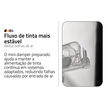Minidamper Preparado para Impressoras Epson | Cabeças DX3, DX4 e DX5