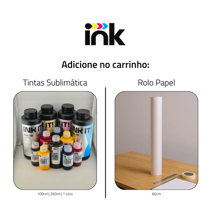 Impressora Epson Surecolor T3170 Com Bulk-Ink Instalado Tinta Sublimática | Preparação Ink