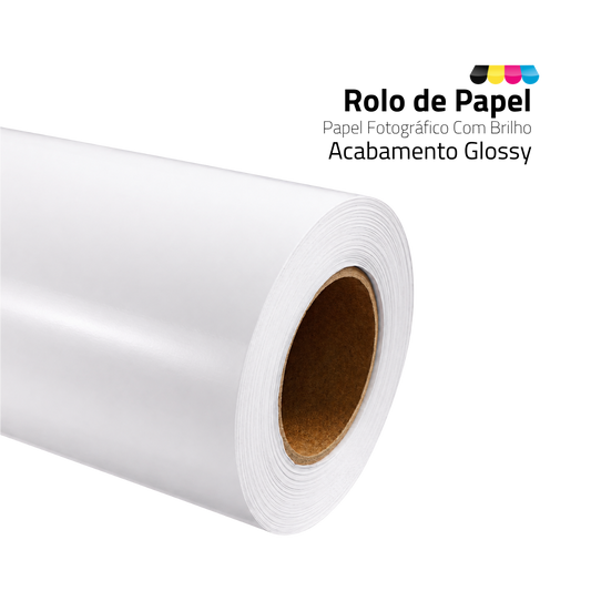 Rolo Papel Foto Glossy 180G/M² 610MMX30MTS DER 4