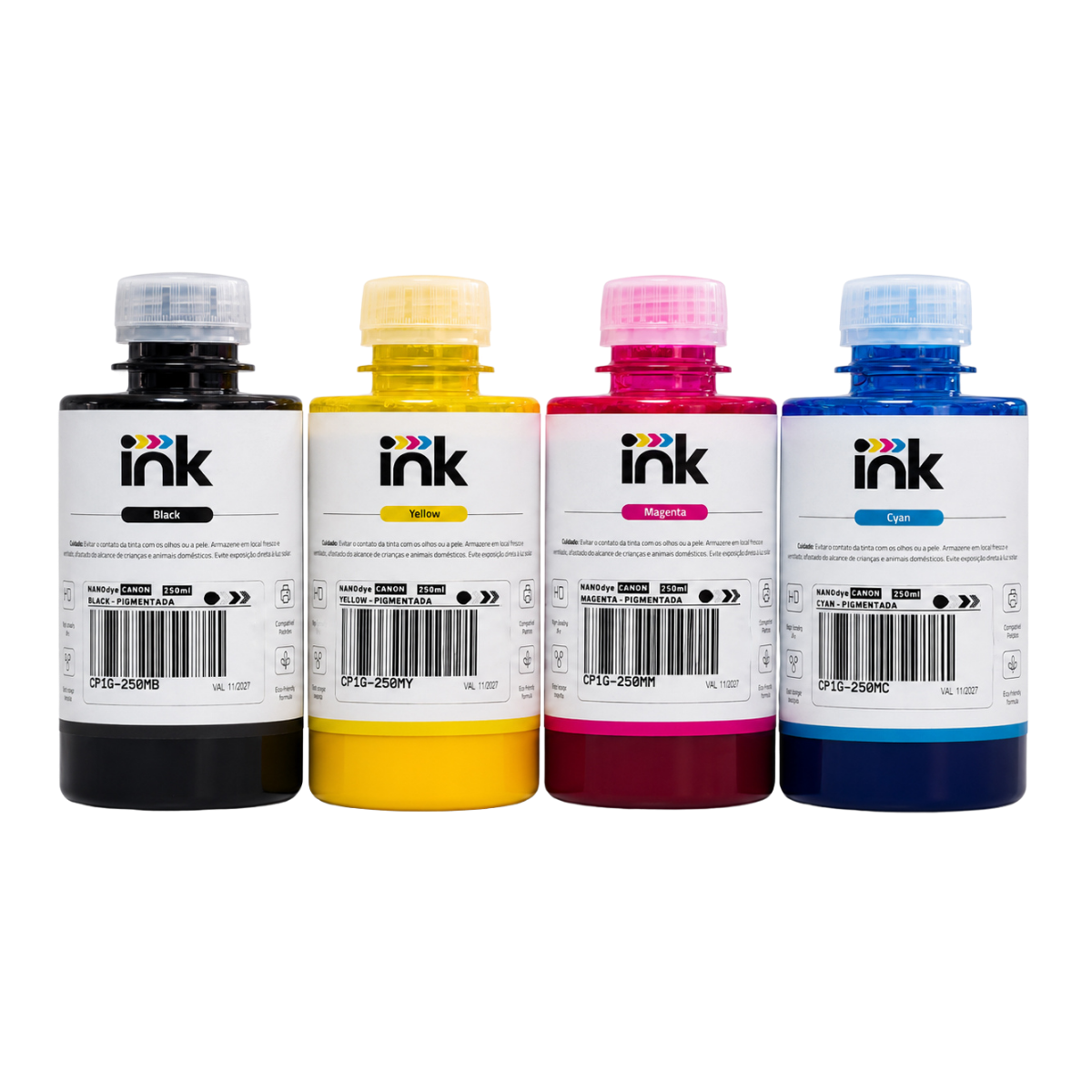 Tinta Pigmentada Canon Ink — 100ml, 250ml e 1L