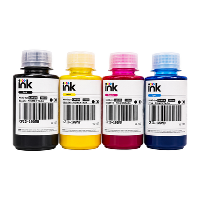Tinta Pigmentada Canon Ink — 100ml, 250ml e 1L