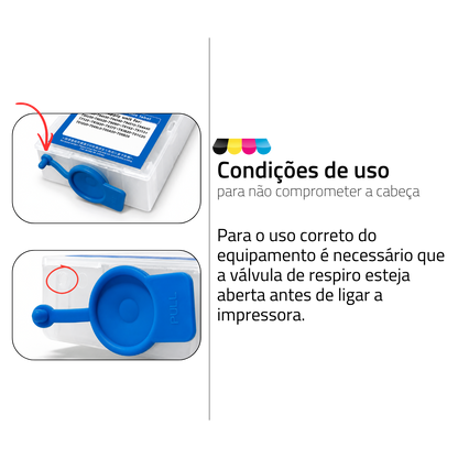 Kit Cartuchão Recarregável Ink Para Epson WorkForce C5310 / C5390 – 4 Cores