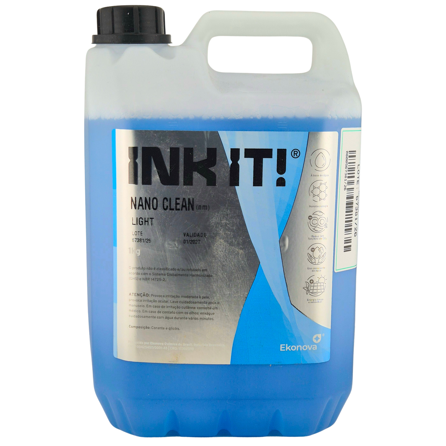 Solução de Limpeza Nano Clean Light INK IT! Para Cabeças de Impressão Micropiezo e Térmicas