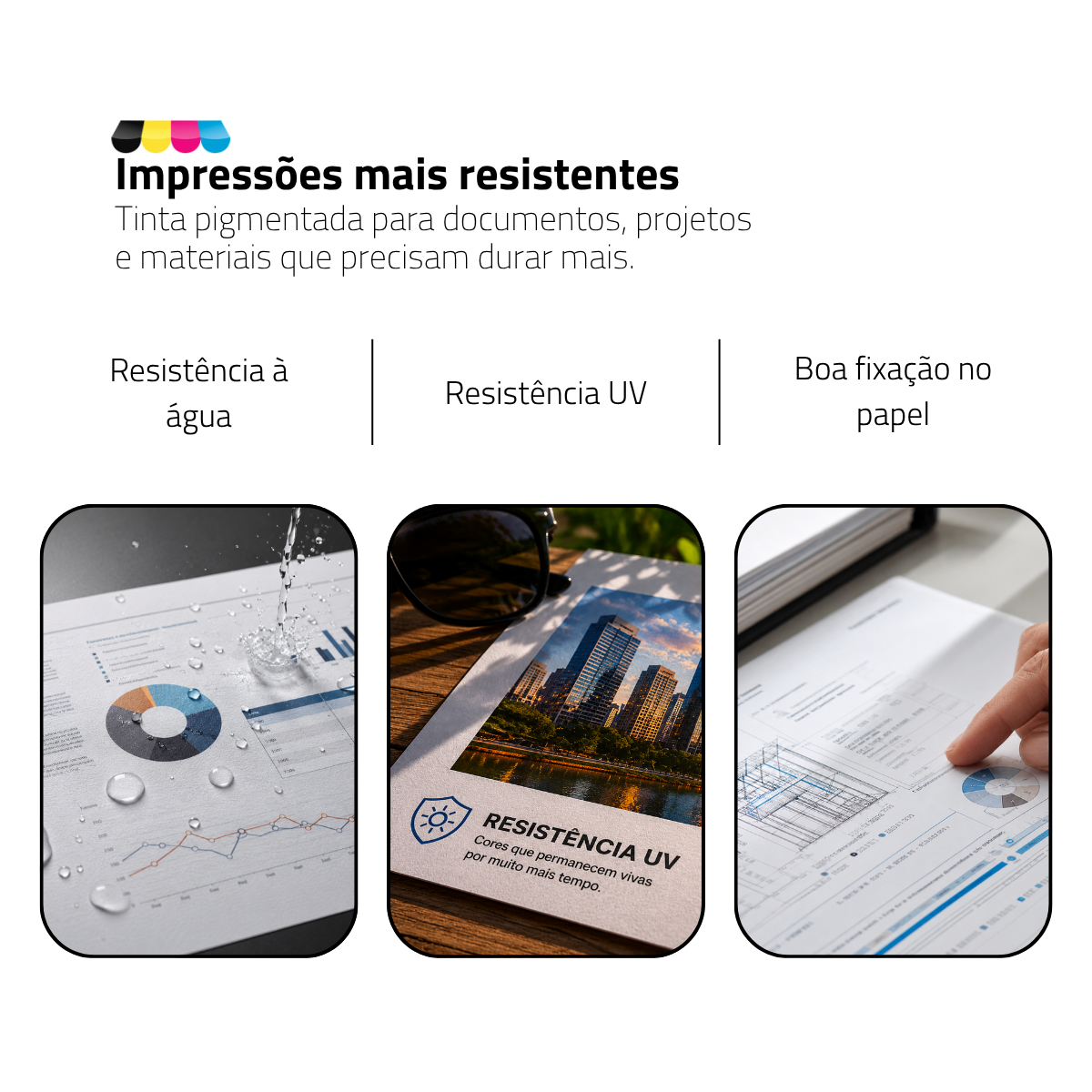 Tinta Pigmentada Epson Ink Plus+ — EcoTank, WorkForce e Surecolor