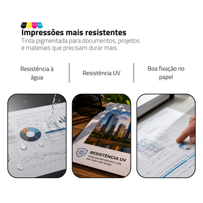 Tinta Pigmentada Epson Ink Plus+ — EcoTank, WorkForce e Surecolor