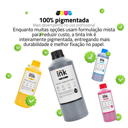 Tinta Pigmentada Epson Ink Plus+ — EcoTank, WorkForce e Surecolor