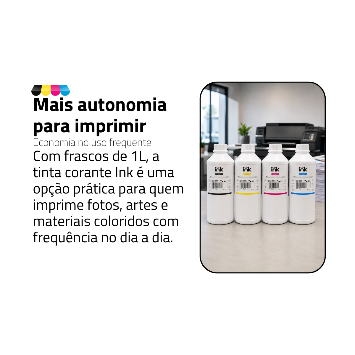 Tinta Corante Ink para Canon — 100ml, 250ml e 1L