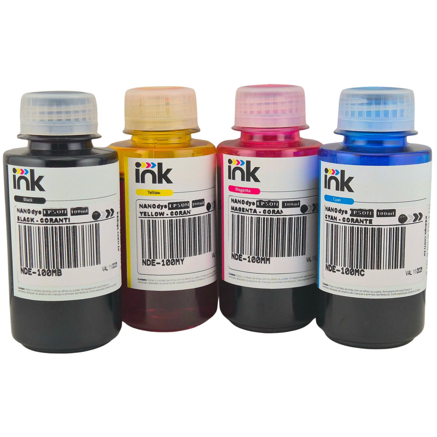 Tinta Corante NanoDye Ink para Epson — 100ml, 250ml e 1L