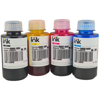 Tinta Corante NanoDye Ink para Epson — 100ml, 250ml e 1L