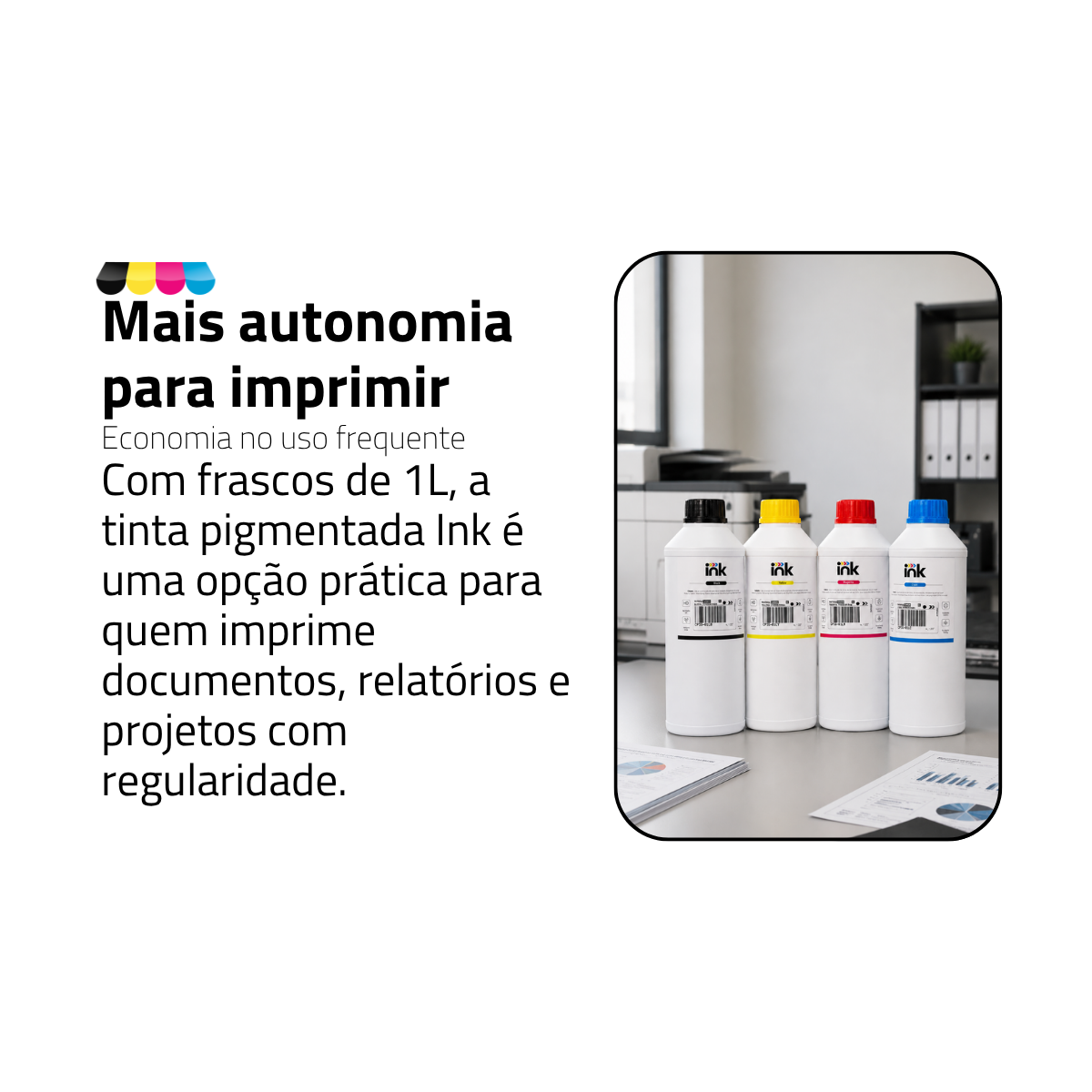 Tinta Pigmentada Canon Ink — 100ml, 250ml e 1L