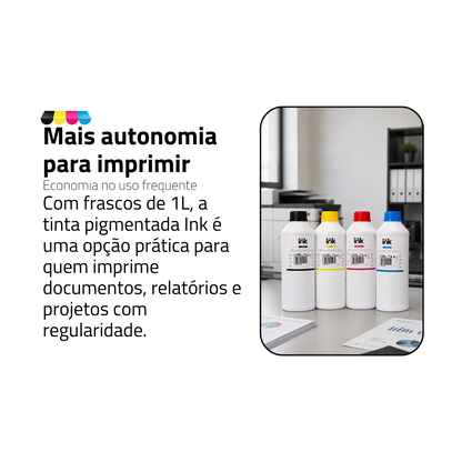 Tinta Pigmentada Canon Ink — 100ml, 250ml e 1L