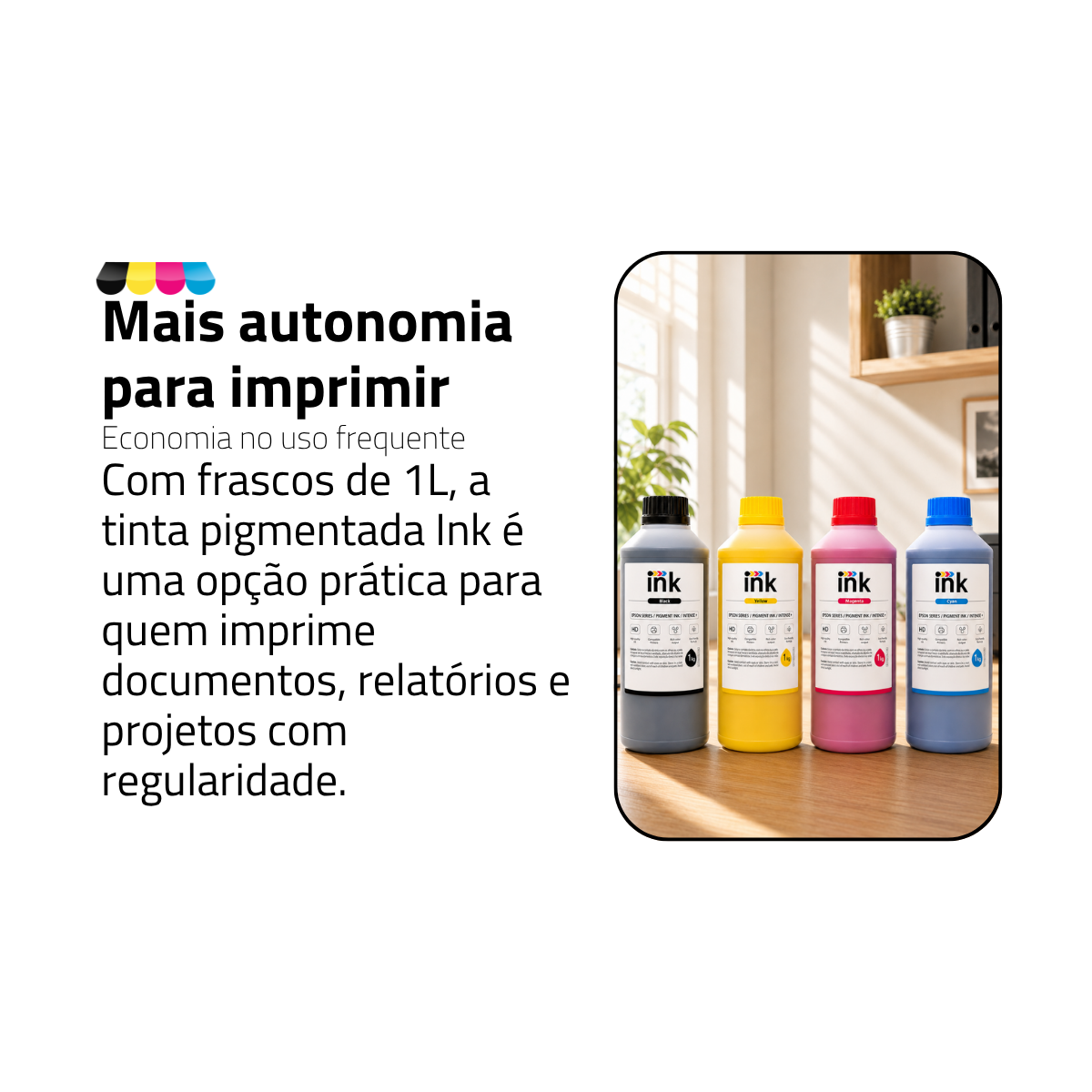 Tinta Pigmentada Epson Ink Plus+ — EcoTank, WorkForce e Surecolor