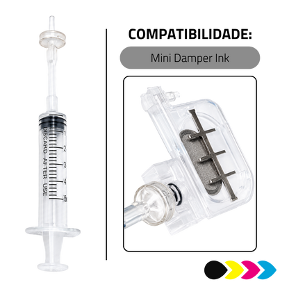 Seringa Pressurizadora Ink Para Mini Damper Profissional