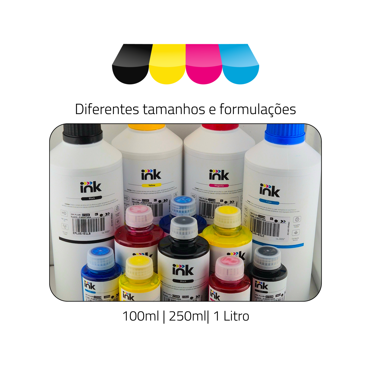 Tinta Pigmentada Epson Ink Plus+ — EcoTank, WorkForce e Surecolor