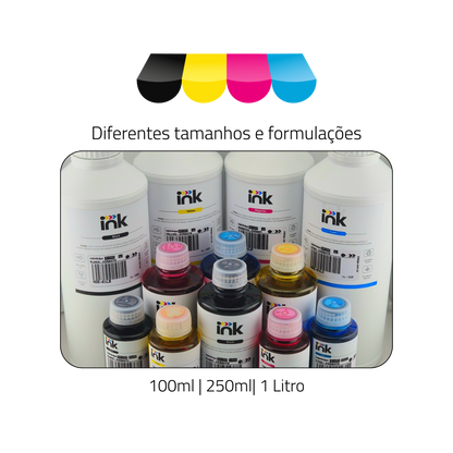 Tinta Corante NanoDye Ink para Epson — 100ml, 250ml e 1L