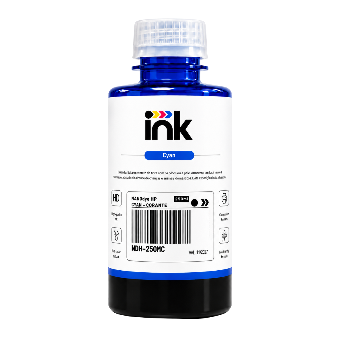 Tinta Corante Ink para Hp — 100ml, 250ml e 1L