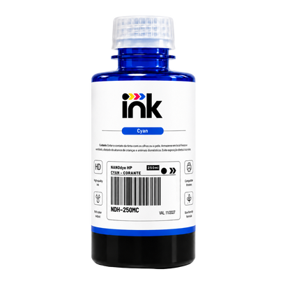 Tinta Corante Ink para Hp — 100ml, 250ml e 1L
